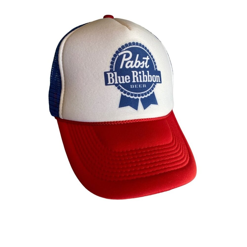 Foam Pabst Blue Ribbon Beer‎ Trucker Hat Cap Snap Back